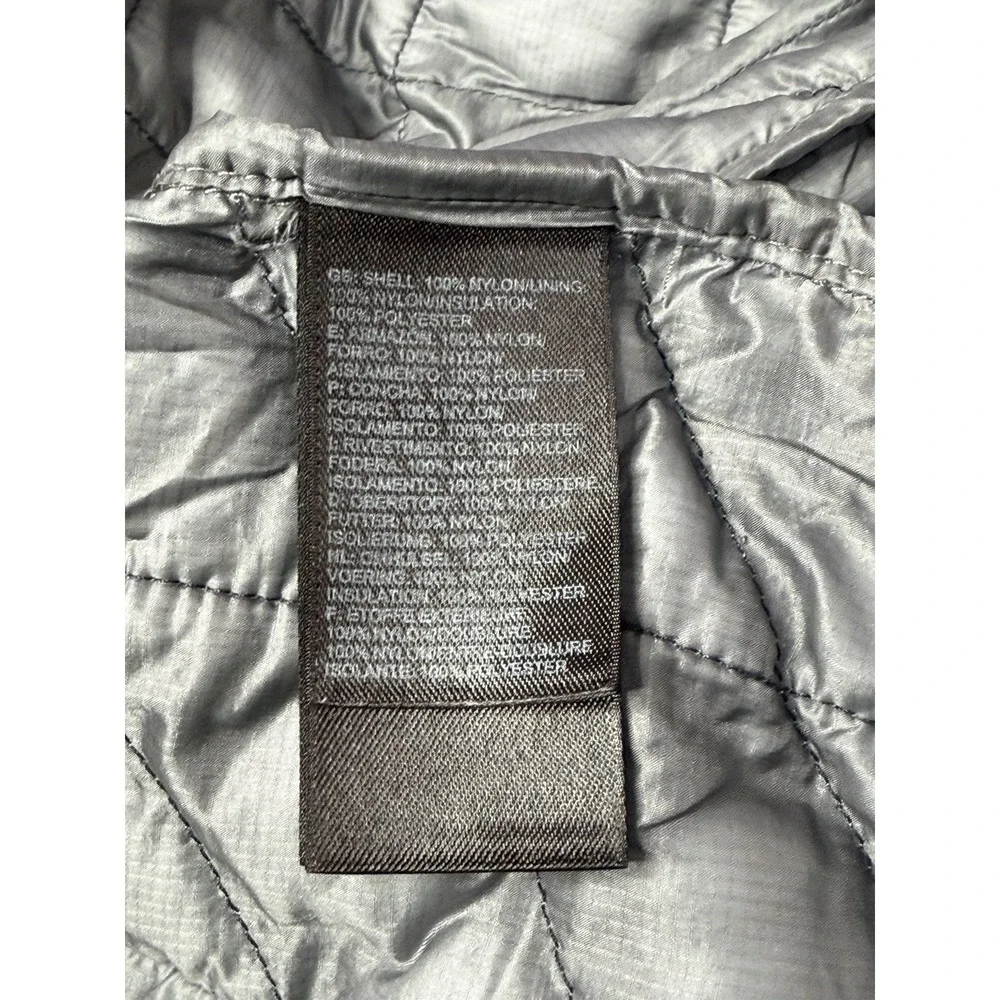 The North Face ThermoBall Quilted Jacket Gray Full Zip Men's Large